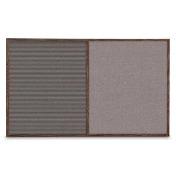 Single Door Radius Corkboard, 36"x36", Sat, UV7002RC-SATIN-DBURGU